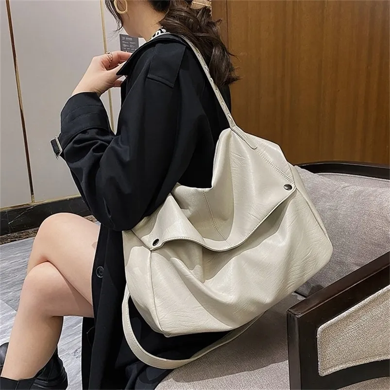 Top Quality Mulheres Handbags Bag Grande Capacidade Designer feminino portátil bolsas de ombro para viajar senhora macio PU mensageiro 220401