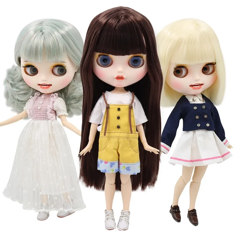 ICY FACTORY BLYTH DOLL BJD JOINT BODY BODY WHITE SKIN CUSTAL CUSTAL DOLLカスタマイズされた顔マットフェイス