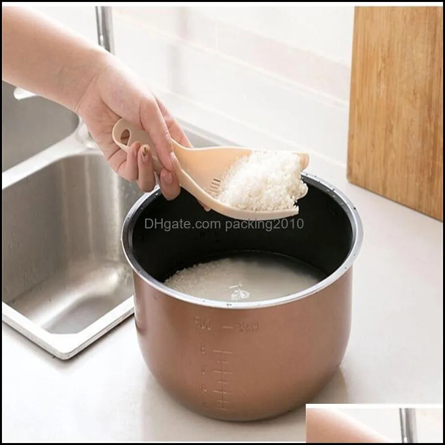 Kitchen Tools Street stall explosion-style rice-washing artifact multi-functional spoon with draining baffle to wash rice sticks in the without hurting hand