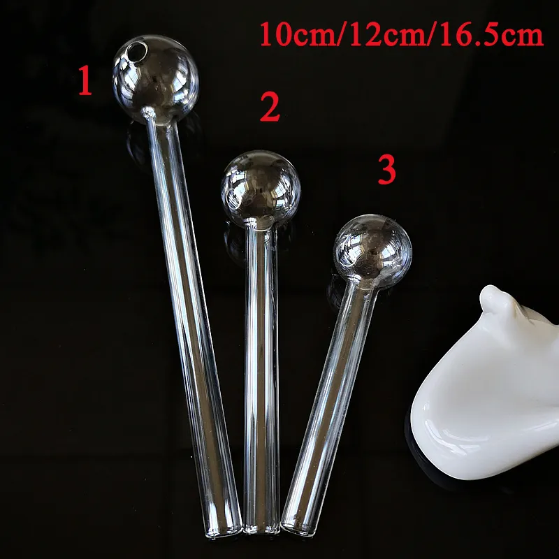 Straight Type Clear Pyrex Glass Pipes 3 Type Hand Oil Burner Pipes 4Inch 6 Inch Smoking Accessories For Glass Bongs Dab Rigs