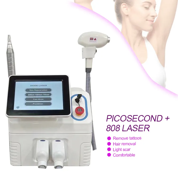 Pico Laser Face Korea Beauty Items 808 nm Diodenlaser Tattooentfernung für den Salongebrauch