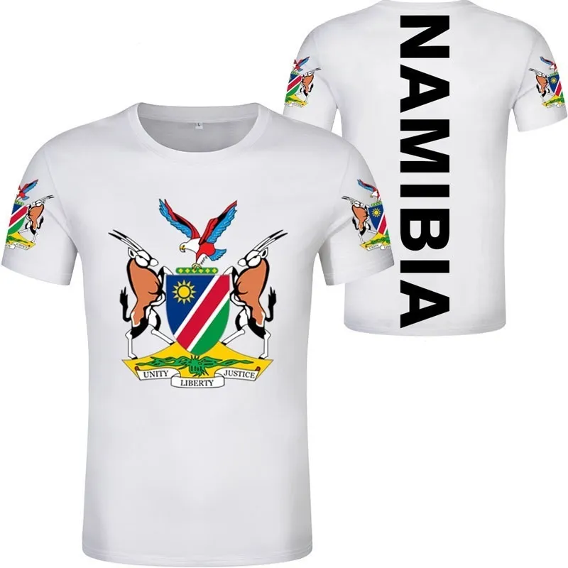 NAMIBIA T Shirt Name Number Nam T-shirt Po Clothing Print Text Free Custom Made Not Fade Not Cracked Tshirt Jersey Short 220609