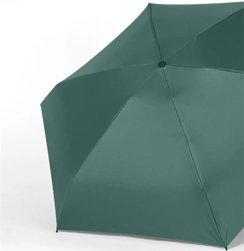 Portable Sunny And Rainy Umbrellas Five-folding Parasol Women Men Mini Travel Umbrella
