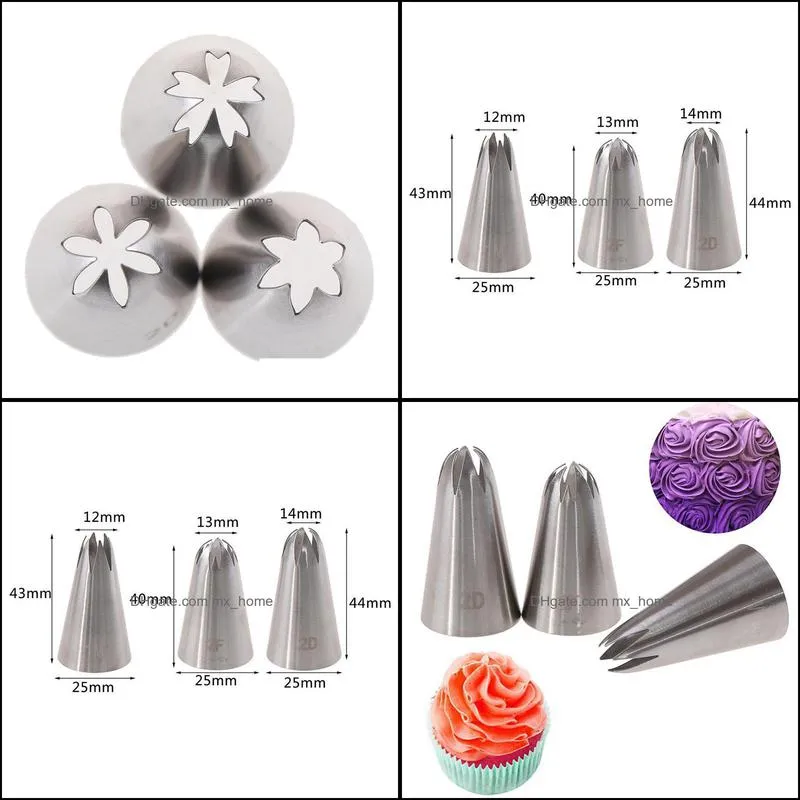 pastry nozzles for bag confectionery equipment cupcake cake tools kitchen gadgets bakery accessories baking &