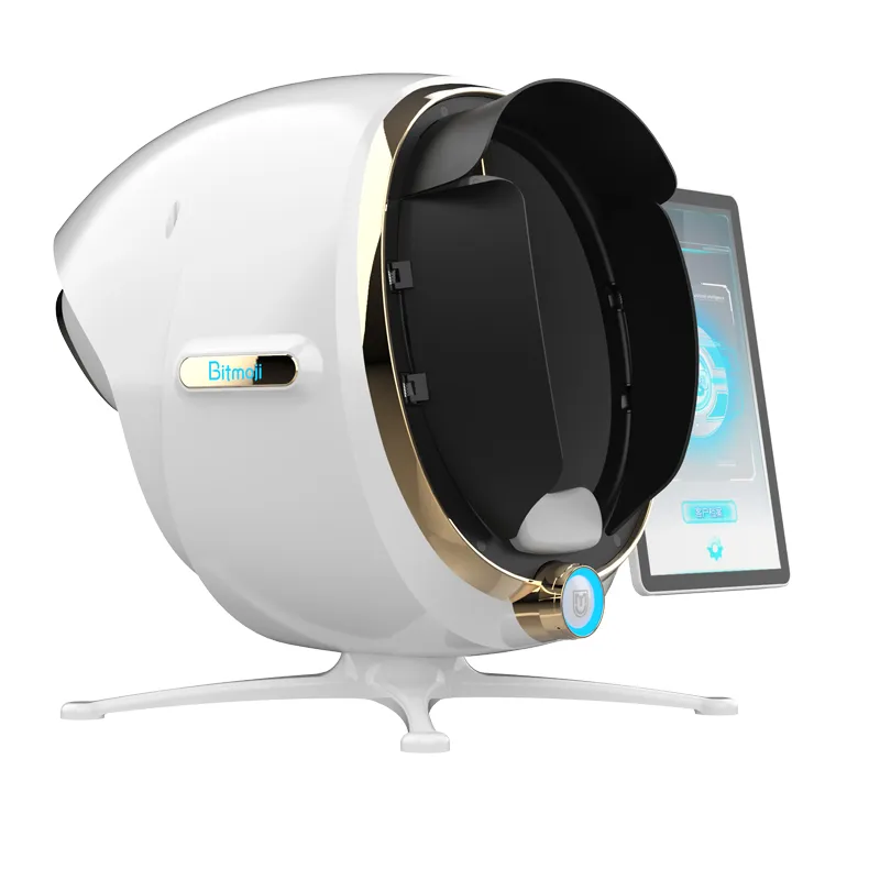 High quality 3D digital Skin analyzer Magic mirror Facial Diagnosis Scanner Analysis Beauty Equipment with RGB added UV