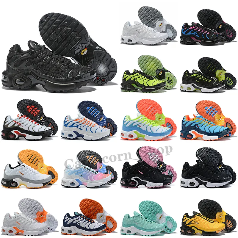 TN キッズシューズ tn ランファン通気性ソフトスポーツ Chaussures ボーイズガールズ Tns プラススニーカーユース requin トレーナーサイズ 28-35