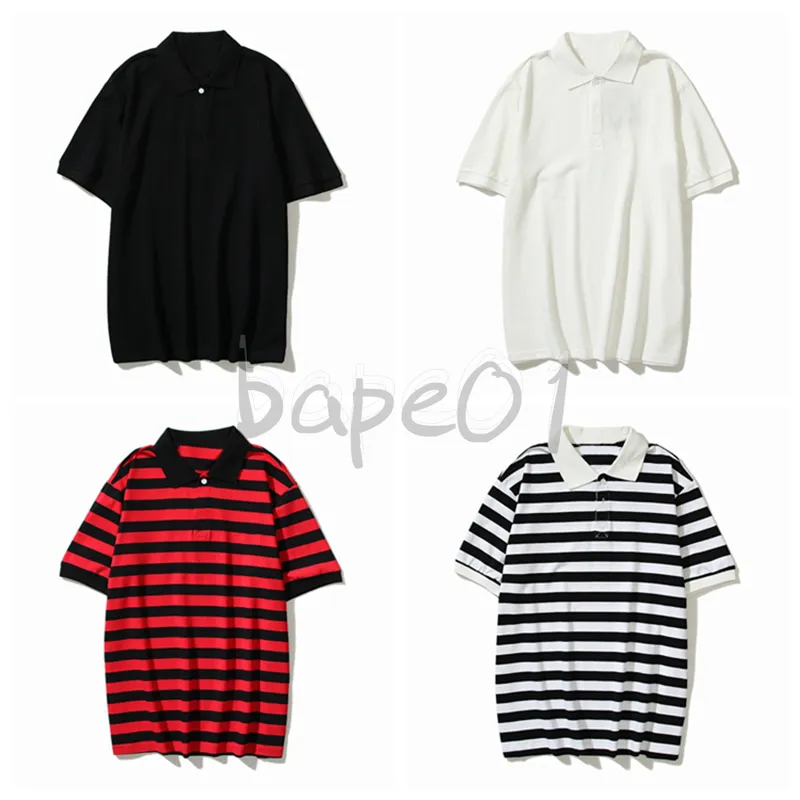 Fashion Mens Sold Color Polos Mens Casual Stripes Short Sleeves Summer Couples Tees Asian Size M-3XL