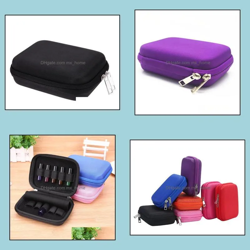 30pcs 10 slot bottle case protect for 10ml rollers essential oils bottle storage bag travel carrying organizer holder sn1906