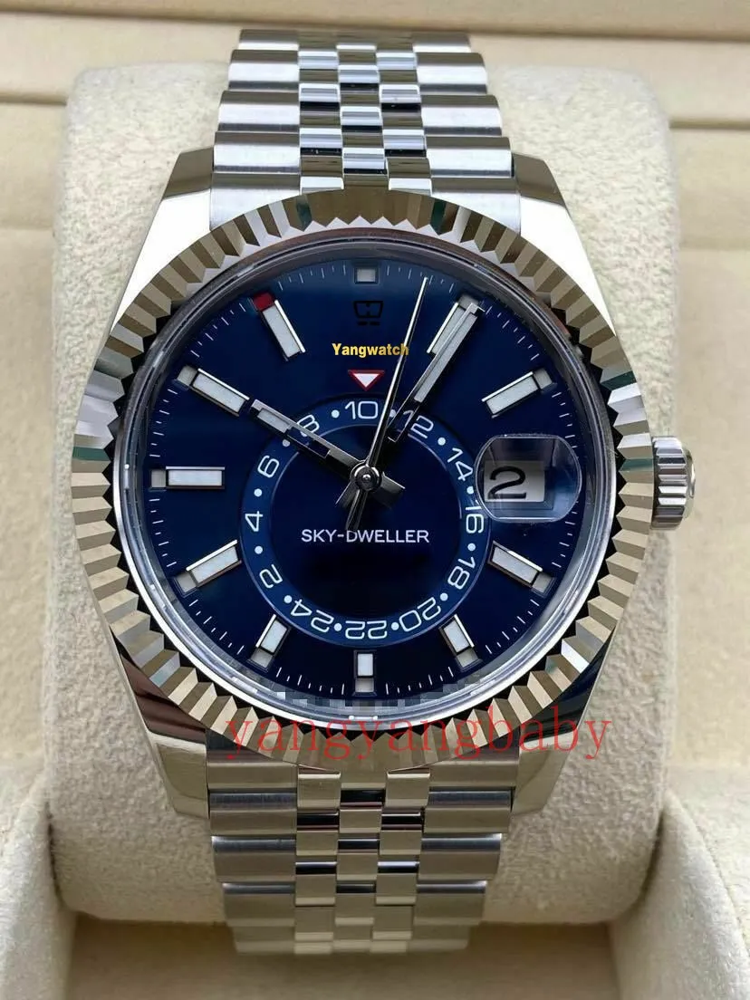Fecha de reloj impermeable especialmente hecha Azul 326934 Bracele Jubilee Mechanical Miyota 8215 Reloj autom￡tico de hombres BF con relojes para hombres