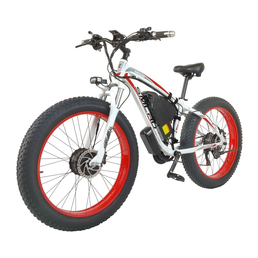 USA SMLRO XDC600 26 pollici 2000 W Bicycle elettrico a doppio motore da 4,0FAT Piene 48V 22,4an 55 km/h 65 km di chilometraggio per adulti per adulti