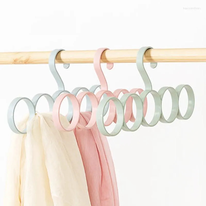 Hangers rekken 3 pc's/perceel 31 cm huishoudelijke sjaals rek plastic hanger voor sjaal riemen gelijkspel kleding met 5 lussen kast spaar spaar