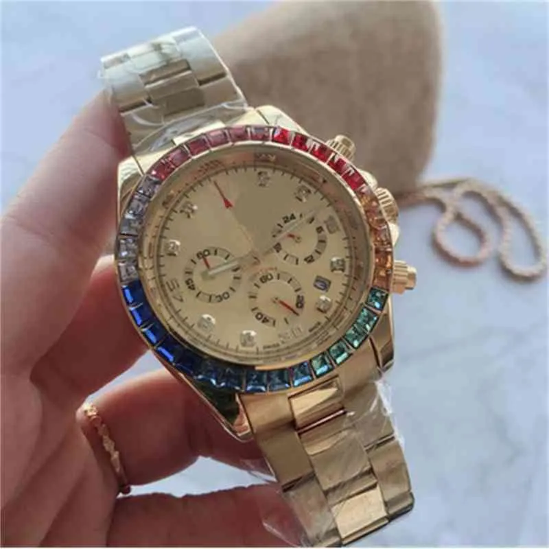 Reloj 7750 Designer R O Water L E Luxury X Watches Wrist Ladies rostfritt stål fullfjädrade