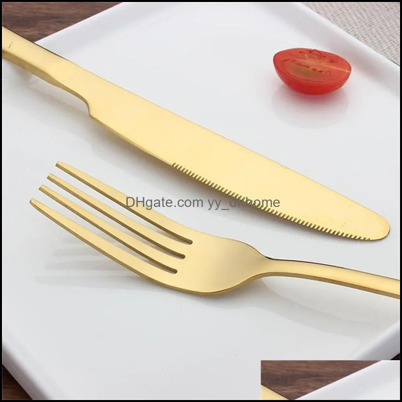 wed dinnerware gold stainless flatware cutlery spoon knife fork dishwasher safe