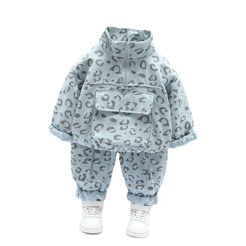 Moda çocuk kıyafetleri sonbahar kızlar giyim erkekler rahat ceket pantolon 2 adet Set Toddler kostüm çocuk izleme 220809