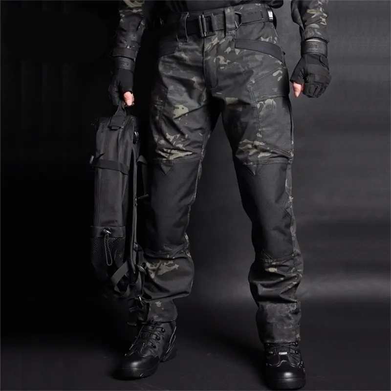 Mege Men Jogger Tactical Pants Camouflage Military Cargo Sweatpants Lossa Camo Casual Trousers Joggers Pantalones Tacticos XXXL 201109