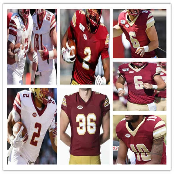 Boston College Jersey Football David Bailey Zay Flowers Phil Jurkovec Isaiah Mcduffie Trav Levy Pat Garwo Iii Hunter Long Cj