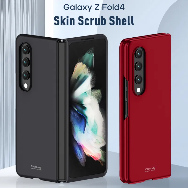 Hautpeeling-Shell-Handyhüllen für Samsung Galaxy Z Fold4 Fold 3 W22 Fold2 W21 Harte PC-Rückseite