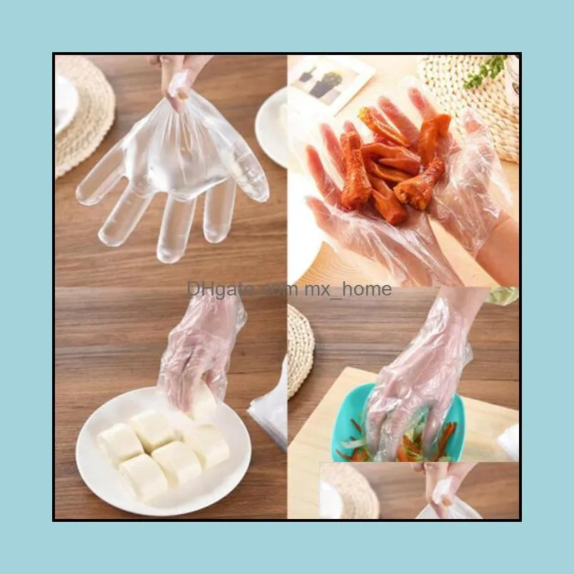Thickened Disposable Plastic Gloves Food Cleaning Catering Protective Hand For Kitchen Food/Cleaning/Cooking/BBQ Fast Shipping DHL