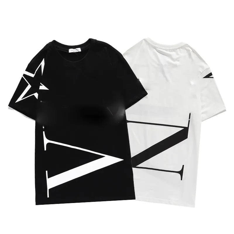 T-shirts pour hommes Summer Loose Tees Offs Marques de mode Tops Man S Casual Shirt Luxurys Vêtements Street White Shorts Sleeve Clothes Polos Tshirts.VN10