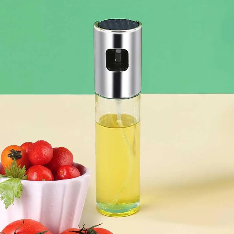 Herb & Spice Tools Glass Spray Kettle Household Pressed Fine Pot Kitchen Sauce Vinegar Condiment Bottle Barbecue And Oil Bottle