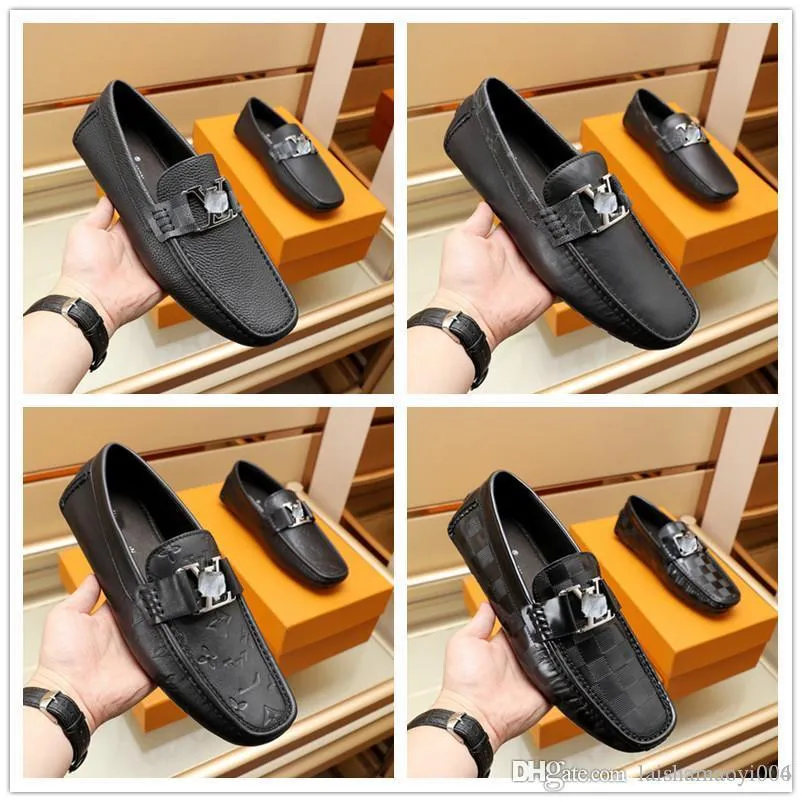 A3 Echte lederen schoenen voor heren 38-46 Kop Leather Soft Anti-Slip Rubber Designer Loafers Schoenman Casual Leerhers schoenen Maat 6.5-10