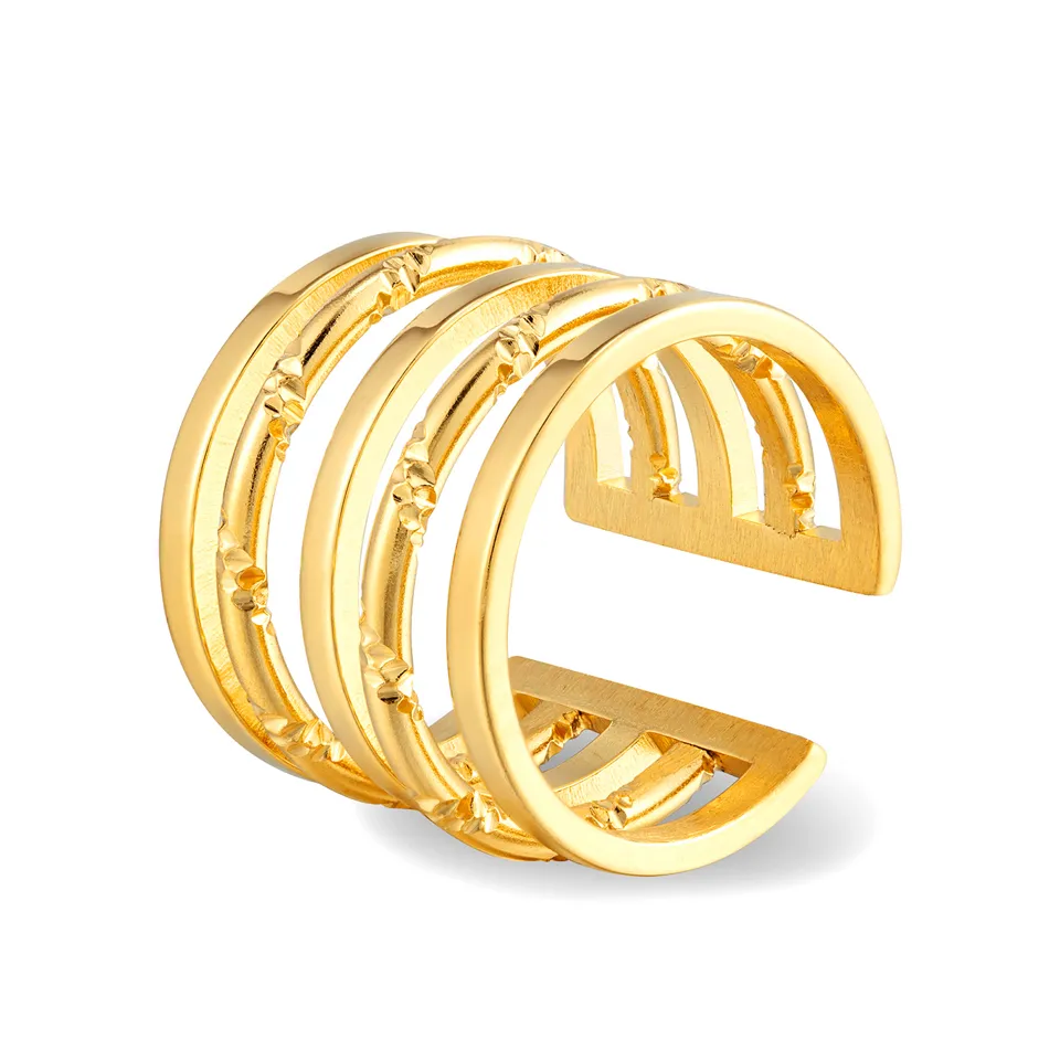 Kärlek Ringar Kvinnor Smycken Rostfritt Stål Singel Nail Ring European And American Fashion Street Hip Hop Casual Couple Classic Gold Silver Rose Valfri storlek 6-8