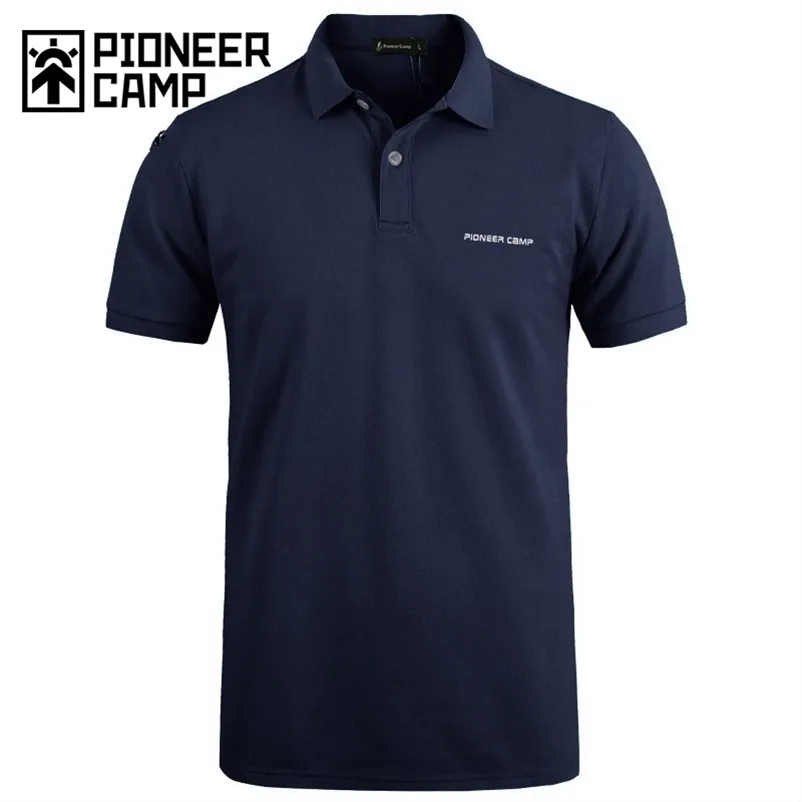 Camp Clothing Men Business Discal Solid Polo Shirt Shirt Shirt Hights High Jayse Pure Cotton 220614