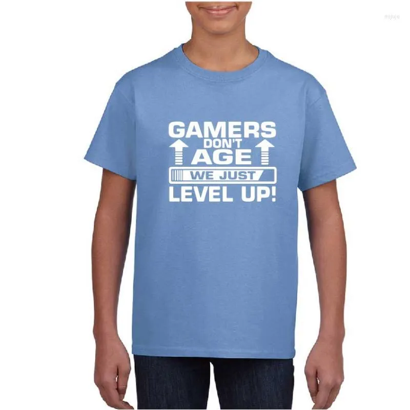 Heren t shirts gaming zomers mannelijke t-shirt gamers niet verouderen, we nivelleer gewoon contrast katoenen tee computer tops shirt voor mannen