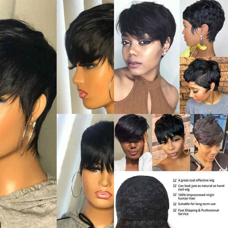 NXY WIGS COR NATURAL BOB BOB HUMANO ATRADO COM BRANGS CABE