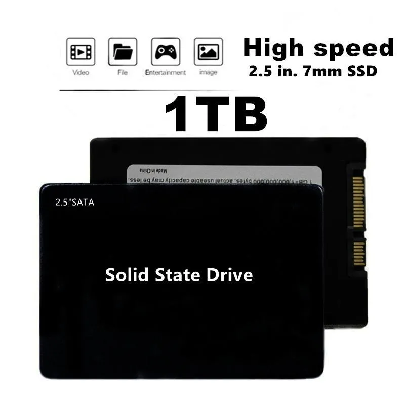 Discos rígidos externos 1 TB 512 GB Drive Disk Sata3 2,5 polegadas Ssd TLC 500 MB/s Interno de estado sólido para laptop e desktop Externo