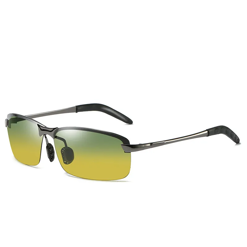 Männer Polarisierte Fahren Photochrome Sonnenbrille Männlich Ändern Farbe Gläser Tag Nacht Vision Fahrer Eyewea