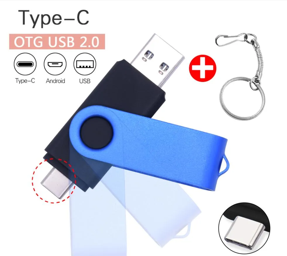 High Quality OTG USB 2.0 Flash Drive 8GB 16g 32g 64G 128GB