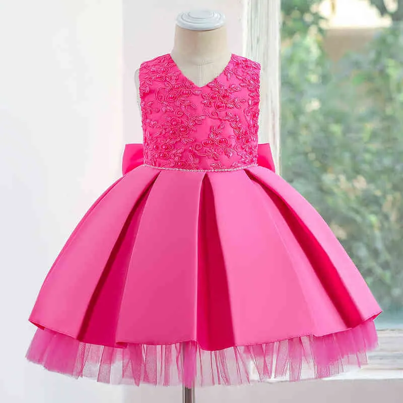 Robe Tutu de princesse de Style occidental pour filles, doublure en pur coton, vêtements de spectacle mignons pour enfants