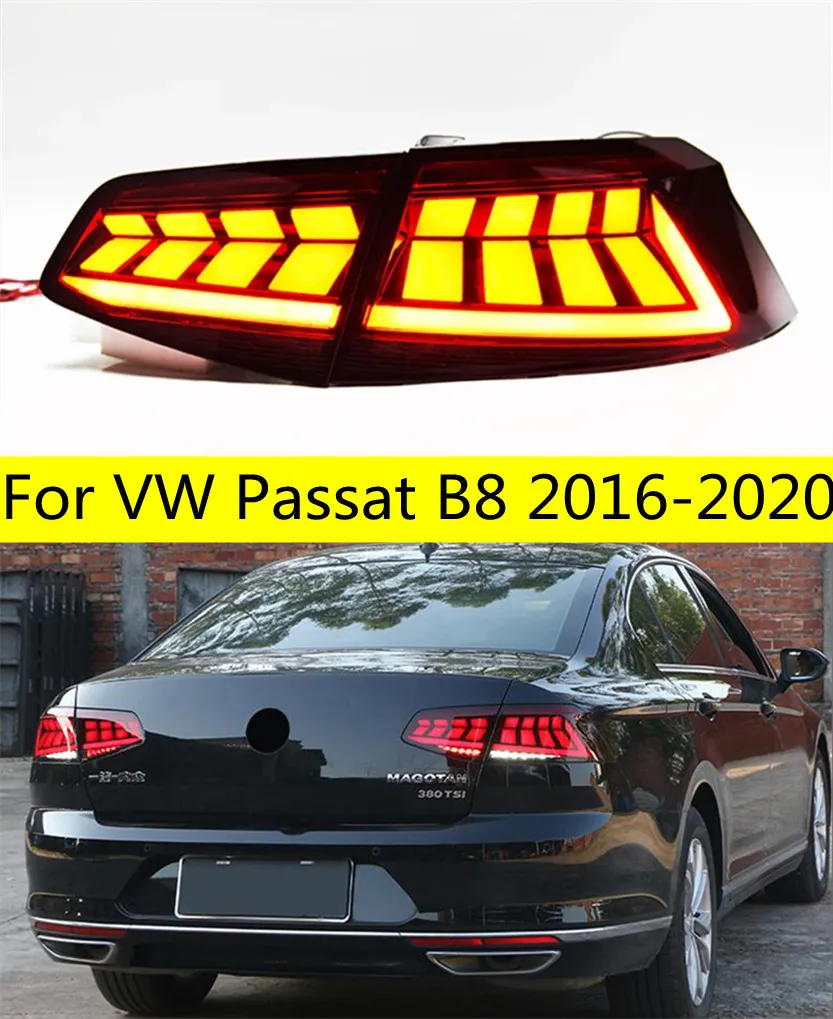 VWパサートB8テールライトアセンブリ20 16-20 20 LEDフォグブレーキターンシグナルライトオートアクセサリーの車でLEDリアランプ