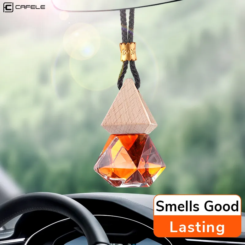 L'ornement de bouteille de parfum de voiture comprend l'huile essentielle suspendue désodorisant automatique décoration de voiture universelle intérieur pour la maison CX220406