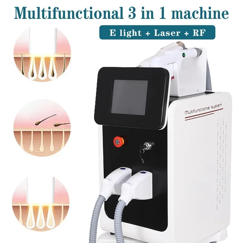 Entrepôt Rides Réduire Multi-Fonctionnel Équipement De Beauté Rajeunissement De La Peau Laser Tatouage Pigment Épilation Machines Prix ND Yag Pour L'acné Supprimer IPL machine