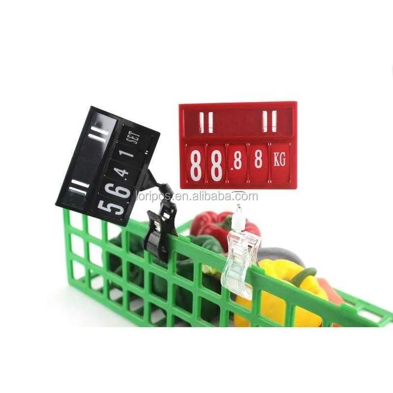 Price Talker  Promotion Price Sign Display Posted Label Card Plastic Holder Frame Tube Clip Replaceable in Supermarket