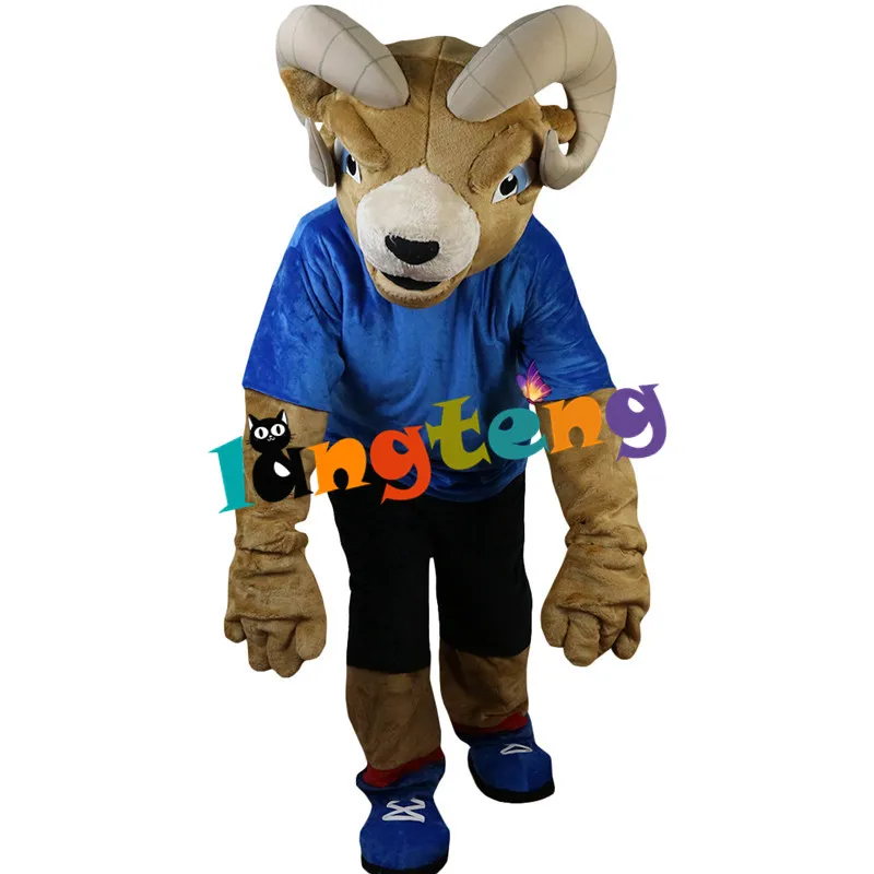 Mascotte costume de poupée 915 Sport mouton chèvre mascotte Costume Hotsale fourrure Animal dessin animé pour adulte