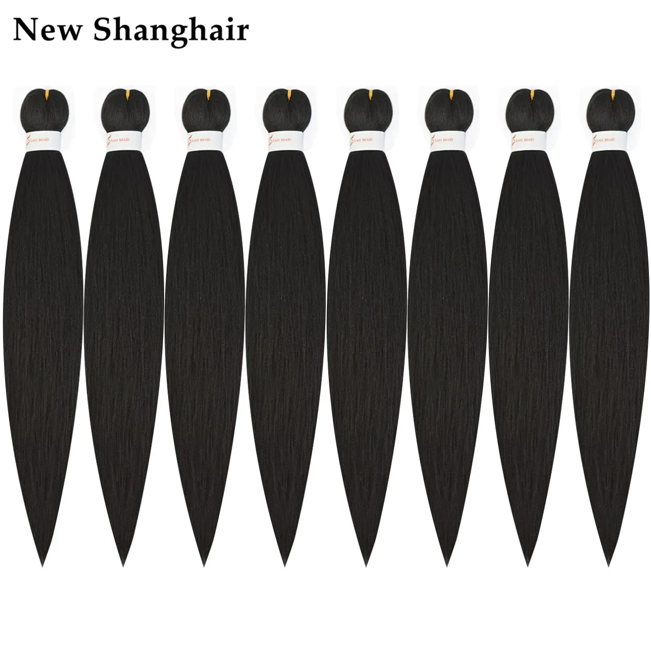 New Shanghair 26 pollici Facile intrecciare i capelli Trecce sintetiche Estensioni dei capelli 90 g / pz Trecce EZ pre allungate Twist Hair