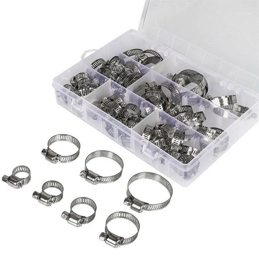 Stainless Steel Single Ear Hose Clamp 6 23 6mm Crimp Hose Clamp Assortment Kit Ear Stepless
