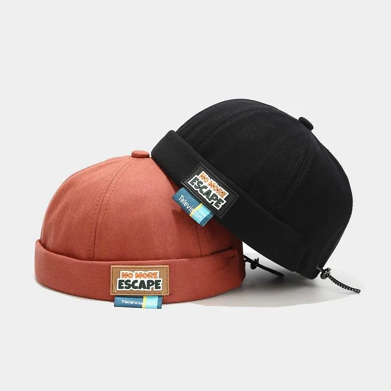 Baskenmützen, Retro-Schädelkappe, Vermieter, atmungsaktive Beanie-Mütze, Matrose, verstellbar, gewaschen, Denie, randlos, Vintage-Hip-Hop-Männermütze, Berets