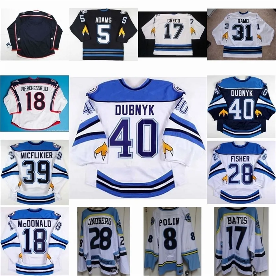 Vipceothr Springfield Falcons 5 John Adams 17 Brady Greco 31 Karri Ramo 28 Glenn Fisher 18 Jonathan Marchessault Jonathan Marchessault Hockey Jersey