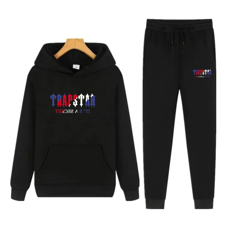 Мужские спортивные костюмы Trapstar Hoodie Embroidery Clothing Women's Sweatshirts Mens Casual Tennis Sportswear Asia Small S-3XL