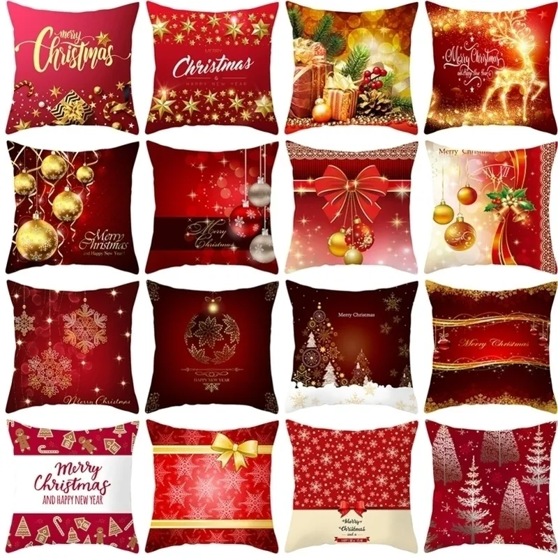 Rok poduszki dekoracje do domu Kerst Decoratie Natale świąteczny prezent Navidad Decor Natal Y201020