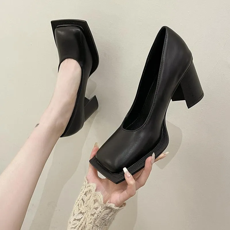 샌들 두꺼운 플랫폼 Mary Janes 여성 신발 청키 한 여름 하이힐 2022 Lolita Lady Square Toe Pumps Mujer Zapatossandals