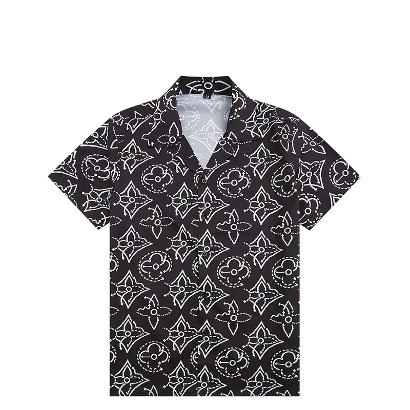 أزياء هاواي الأزهار طباعة القمصان الشاطئية المصمم قميص البولينج الحرير قميص هاواي غير الرسمي الرجال الصيف صيف القميص فستان فضفاضة قميص m-3xl
