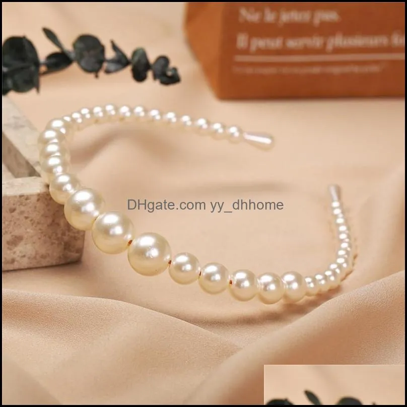 Bohemian Big Pearl Headband For Women Girls Hair Hoop Vintage mujer Hairband Hair Accessories Jewelry Headwear Mix Styles