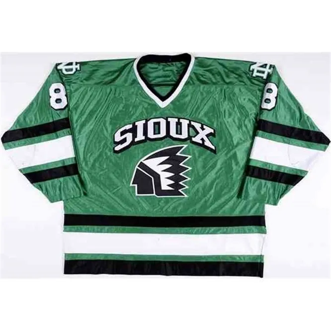 Custom North Dakota Fighting Sioux Hockey Jersey Embroidered Stitched, Personalized With Any
