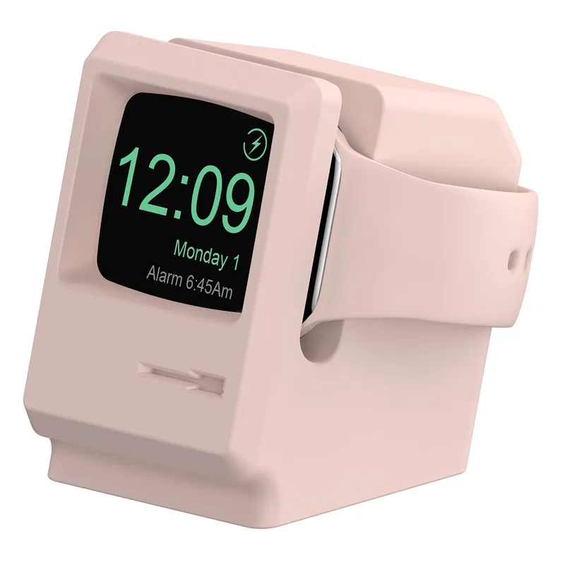 Nya silikonladdare -konsoler för Apple Watch Series Smart Watches Charging Stand Charging Desktop Holder