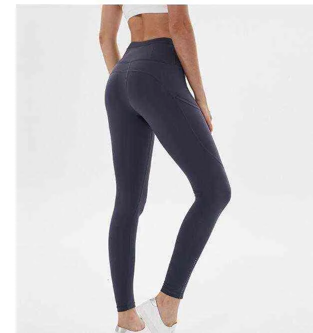 Lu-Leggings Lu Fast and Free Spandex Yoga Pants 소프트 스포츠 체육관 착용 레깅스 탄성 피트니스 L